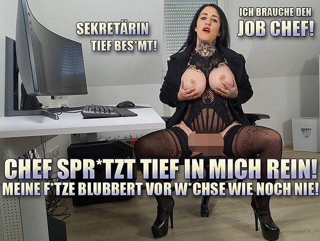 QueenParis Porno Video: Chef spri**t tief in mich Rein! Meine fo**e BLUBBERT vor wi**se wie noch NIE!