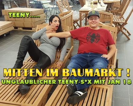 QueenParis Porno Video: Mitten im Baumarkt ! Unglaublicher Teeny-s*x mit Jan 18 !!!