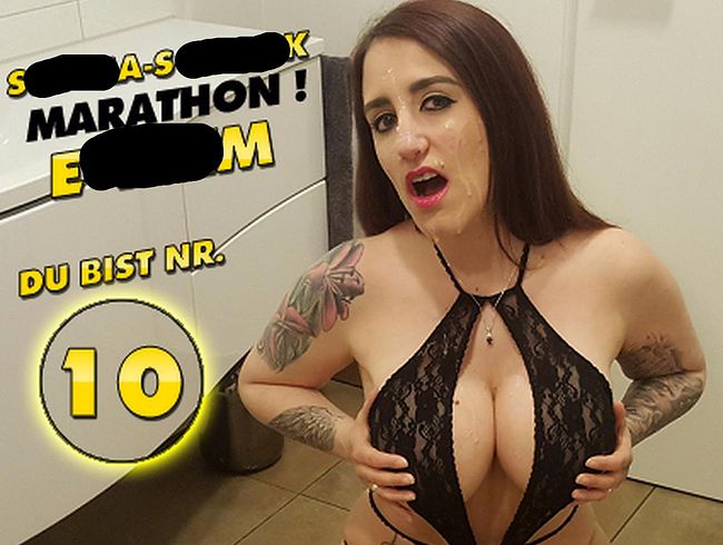 QueenParis Porno Video: sper*a-schl**k-Marathon-Extrem ! Du bist Nummer 10 !!!